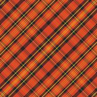 Tartan plaid pattern with texture and warm color. vector