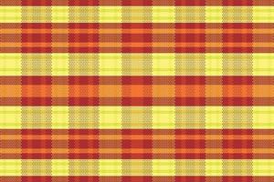 Tartan plaid pattern with texture and warm color. vector