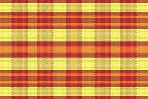 Tartan plaid pattern with texture and warm color. vector