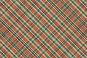 Tartan plaid pattern with texture and retro color. vector