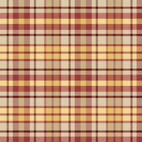 Tartan plaid pattern with texture and warm color. vector
