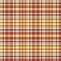 Tartan plaid pattern with texture and warm color. vector