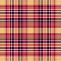 Tartan plaid pattern with texture and retro color. vector