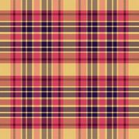 Tartan plaid pattern with texture and retro color. vector