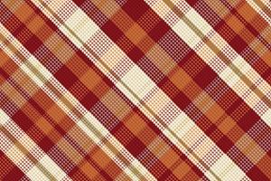 Tartan plaid pattern with texture and coffee color. vector