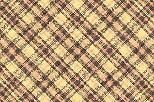 Tartan plaid pattern with texture and coffee color. vector