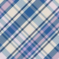 Tartan plaid pattern with texture and retro color. vector