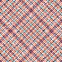 Tartan plaid pattern with texture and retro color. vector