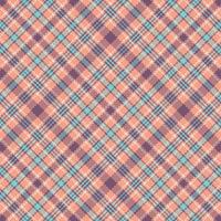 Tartan plaid pattern with texture and retro color. vector