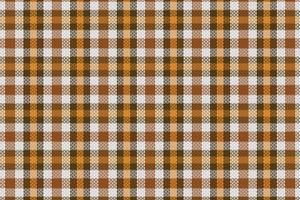 Tartan plaid pattern with texture and coffee color. vector