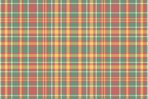 Tartan plaid pattern with texture and retro color. vector