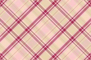 Tartan plaid pattern with texture and warm color. vector