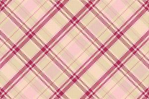 Tartan plaid pattern with texture and warm color. vector