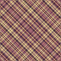 Tartan plaid pattern with texture and warm color. vector
