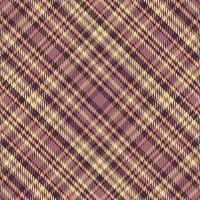 Tartan plaid pattern with texture and warm color. vector