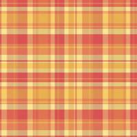 Tartan plaid pattern with texture and warm color. vector