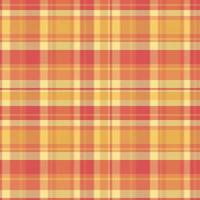 Tartan plaid pattern with texture and warm color. vector