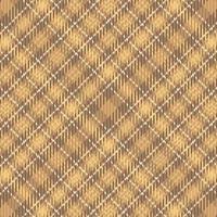 Tartan plaid pattern with texture and coffee color. vector