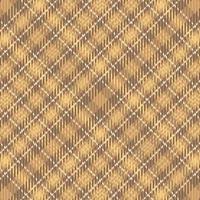 Tartan plaid pattern with texture and coffee color. vector