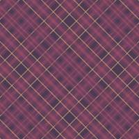 Tartan plaid pattern with texture and warm color. vector