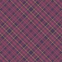 Tartan plaid pattern with texture and warm color. vector