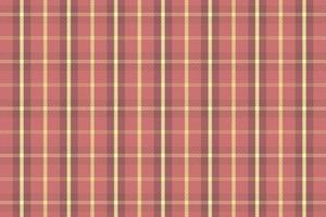 Tartan plaid pattern with texture and warm color. vector