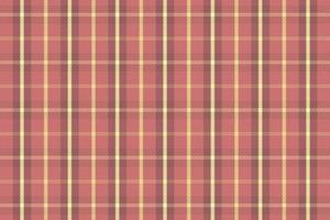 Tartan plaid pattern with texture and warm color. vector