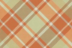 Tartan plaid pattern with texture and warm color. vector