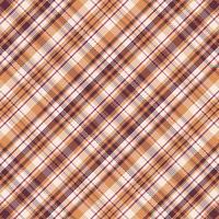 Tartan plaid pattern with texture and coffee color. vector