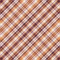 Tartan plaid pattern with texture and coffee color. vector