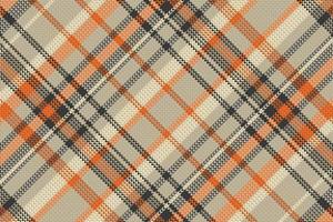 Tartan plaid pattern with texture and warm color. vector