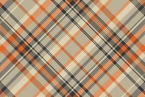 Tartan plaid pattern with texture and warm color. vector