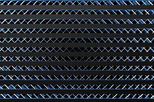 3d Illustration  rows of  black  line  . Geometric background, wave pattern. photo