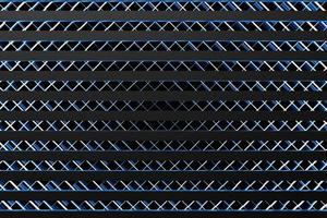 3d Illustration  rows of  black  line  . Geometric background, wave pattern. photo