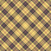 Tartan plaid pattern with texture and coffee color. vector