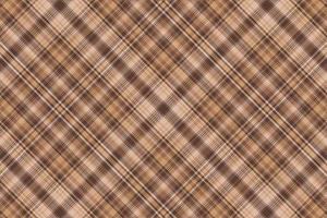 Tartan plaid pattern with texture and coffee color. vector