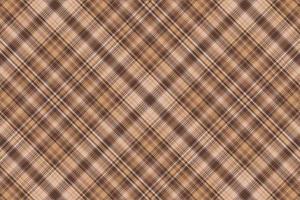 Tartan plaid pattern with texture and coffee color. vector