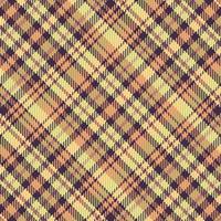 Tartan plaid pattern with texture and warm color. vector