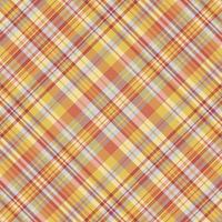 Tartan plaid pattern with texture and warm color. vector