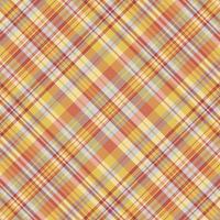 Tartan plaid pattern with texture and warm color. vector