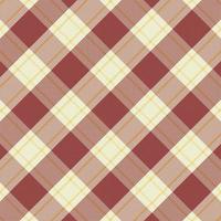 Tartan plaid pattern with texture and warm color. vector