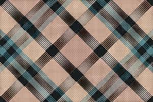 Tartan plaid pattern with texture and coffee color. vector