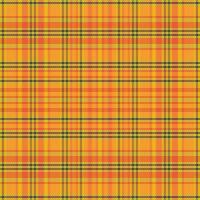 Tartan plaid pattern with texture and warm color. vector