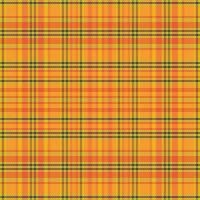 Tartan plaid pattern with texture and warm color. vector