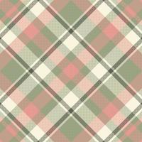 Tartan plaid pattern with texture and retro color. vector