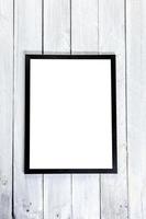 Empty frame with copy space photo