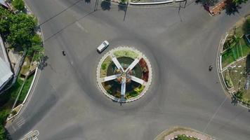 Cirebon, Indonesia, 2022 - Beautiful aerial view  timelapseof the Great Mosque of Islamic Center Indramayu. video