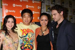 SAN DIEGO, JUL 22 - Grace Phipps, Ki Hong Lee, Alyssa Diaz, Grey Damon at the 2011 Comic-Con Convention, Day 2 at San Diego Convention Center on July 22, 2010 in San DIego, CA photo