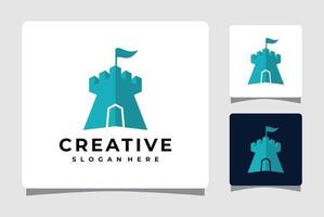 Castle Logo Template Design Inspiration vector