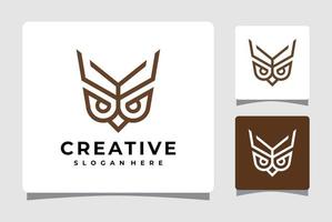 Owl Logo Template Design Inspiration vector